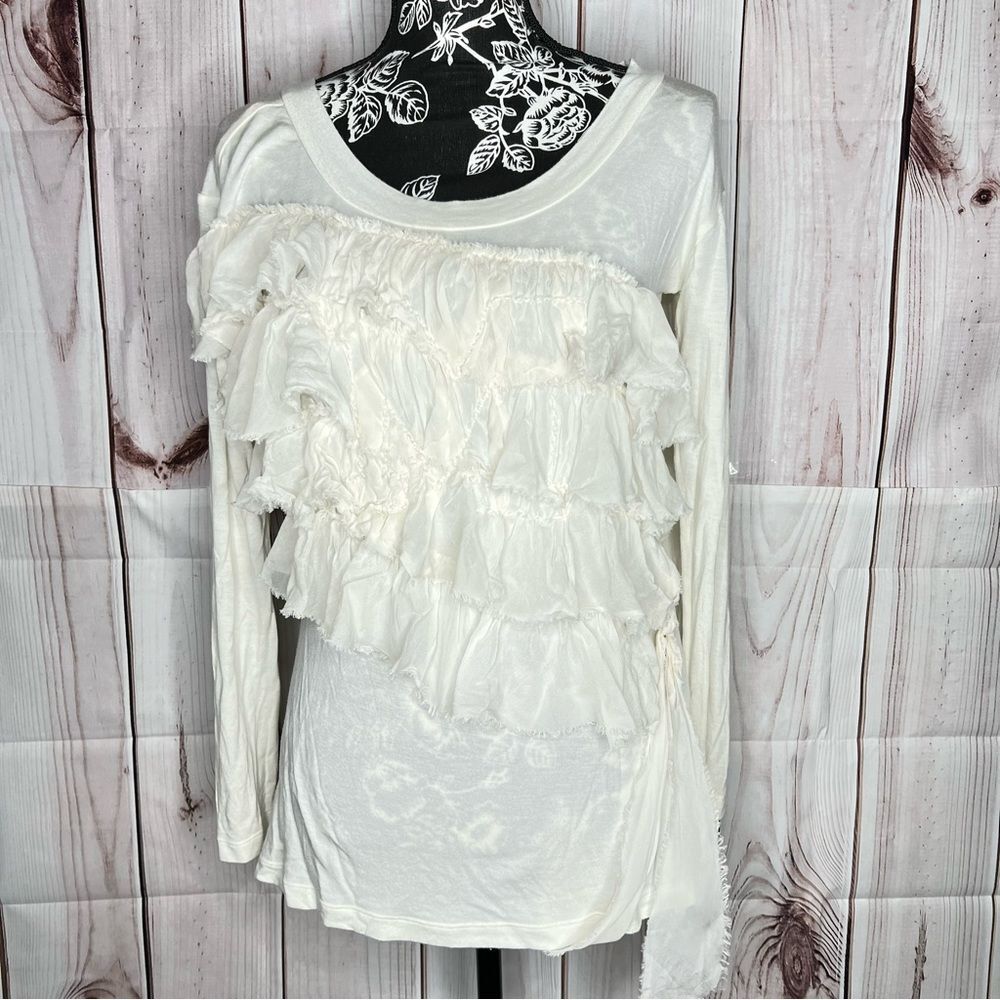 Missoni ruffle top.